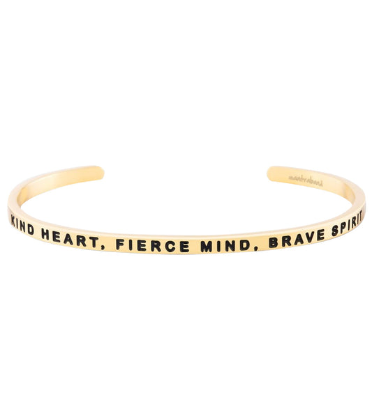 Mantraband Kind Heart, Fierce Mind, Brave Spirit Bracelet